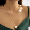 Boho -stijl kwastje choker ketting goud zilveren vrouwen schattige parel strand kettingen voor cadeau feest