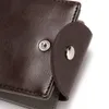 Wallets CUIKCA Slim Leather Wallet Coin Bag Money Clip Card Cases Zipper Women Men Wallet Pull Type ID Credit Card Holders HaspL230303