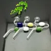 Akcesoria do palenia Nowe Europa i Ameryka Rura Bubbler Palenie Rura Water Glass Bong Kolor Ball Wąż Wąż Szklany garnek