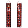 Perde 1 Çifti Noel Dekorasyonları Sundurma İşareti Merry Kapı Banner Açık