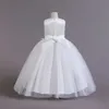 Платья для девочек, элегантное платье с цветочным узором для девочек на свадьбу, детские вечерние платья для девочек, детская одежда принцессы на день рождения