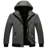 Hommes Down Winter Sale Veste en coton à capuche courte Plus Velvet Épais Casual Outerwear Rembourré Manteau Parkas