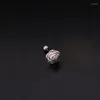 Stud Earrings 1 PCS Cute Small Gold Color Rose Flower Screw Piercing Ear Cuff Earring Cartilage Stainless Steel Bar Jewelry