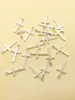 Charms 20pcs Metal Antique Silver Cross Pendants Jewelry Making Religion DIY Earrings Necklaces Handmade Craft Accessorie
