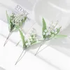 Home decoration flowers simulation lily of the valley European-style small fresh wedding pie rival bouquet