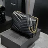 Bolsos de diseñador Luxurys de alta calidad Bolsos de hombro para mujer Bolsos Bolso de mujer Bolso de mano Monedero con cadena Aleta acolchada Monedero con solapa negra con bolsa para el polvo