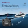 ElectricRC Boats 2.4 GHz RC High Speed ​​Boat LSRCB8 Waterproof Model Electric Racing Speedboat Dual Motors 25KMHOUR Toys Boys VIP 230303