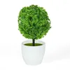 Decoratieve bloemen kunstmatige planten bonsai kleine boom pot groen ornament nep bruiloft feest huizen tuindecoratie