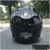 car dvr Motorcycle Helmets Black Half Helmet Outdoor Sport Men And Women Racing Open Face Dot Appd Drop Delivery Mobiles Motorcycles Accessor Dh0Aq