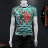 العلامة التجارية الفاخرة 2023 Degisner Men T Shirt طباعة tshirts قصيرة الأكمام غير الرسمية تي شيرت فضفاضة رجال Tee Crewneck كبير الحجم تي شيرت هيب هوب تي شيرت