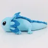 플러시 인형 44cm 블루 악스 솔로틀 플러시 장난감 부드러운 동물 만화 플러시 악 Axolotl dolls 어린이 게이머 생일 선물 홈 장식 230303