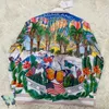 Мужские повседневные рубашки Casablanca Tropical Flower Hot Air Balloon Full Print Рубашка T230303