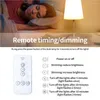 Chandeliers LED Table Lamp Wireless Bedside Lamps Desk Light With Remote Controller Night Bedroom Study Room Dormitory