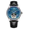 Нарученные часы Aesop Mens Watches роскошные механические водонепроницаемые часы 42,5 мм настоящий турбильон хронограф.