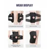 Joelheiras cotovelas 1pc joelheiras com estabilizadores laterais kneepad para artrite articulações protetor homens mulheres aparelhos de joelho fitness compression manga j230303