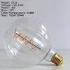 에디슨 LED 전구 빈티지 라이트 디미 메이블 4W 220V G125 나선형 필라멘트 E27 나사 따뜻한 가정 장식