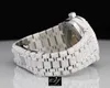 F7B5 Haute Qualité Lab Cultivé Rond Diamant Montre Hommes Hip Hop Bijoux De Luxe Buste Vers Le Bas Montre À La Main Fabrication AutomatiFLFUOQUF