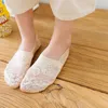 Women Socks Fashion Womens Cotton Summer Ultrathin Transparent Antiskid Invisible Low Cut Toe Ankle Sock Meias