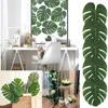 Decoratieve bloemen 36 pc's 3 soorten kunstmatige palmbladeren tropische plant faux safari voor thuiskeuken feest bruidstafel decorati