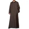 Etniska kläder män muslimska mode jubba tobe islamiska dubai mellanöstern kläder arabiska kaftan mantel fast färg plus 5xl hoodies skjortor skjortor