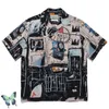 Men's Casual Shirts WACKO MARIA Hawaiian Hipster Short Sleeeve Fashion Shirt T230303