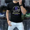 Herren-T-Shirts 2023 Sommer neues Herren-Kurzarm-T-Shirt mit Rundhalsausschnitt bedrucktes Herren-Top-T-Shirt dünn und sofortige Lieferung