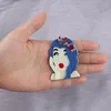 Brooches Punk Flower Bow Blue Hair Girl Acrylic Brooch For Women Cartoon Lovely Badges Lapel Pins Fashion Jewelry Gifts