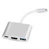 Adapter USB Type C Hub HDMI-kompatibel 4K Support Samsung Dex Mode USB-C Dock med PD för MacBook Pro/Air 2021