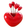 Forchette WHYOU Creative Food Snack di frutta Dessert Picks per bambini Love Heart Accessori Utensili da cucina Regalo di nozze 230302