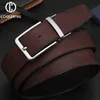 Belts New strap male genuine leather belts for men Rotatable buckle genuine leather belt men reversible casual jeans men belt HQ113 Z0228