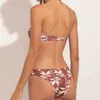 Drukuj damski nadruk dwuczęściowy zestaw mikro bikini ekstremalne seksowne stringi kostiumowe plus stroje kąpielowe Tankini Letnia sukienka Luksusowa T230303