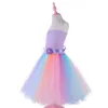 Девушки платья для девушек цветочные платья Принцесса Лонг -платья Новое 2019 Girls Prom Prom Promply Tutu платье с повязкой на голове для детей для детей w0224