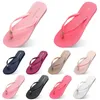 Mode tofflor flip flops kvinnor herr svart grön gul marin bule vit rosa bruna rosen gyllene sommar glider för strand utomhus