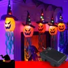 Party Decoration Halloween Hanging Lights Glowing Pumpkin Witch Hat For Indoor Outdoor Prop