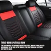 Bilstol täcker universella säten täcker PU -läder 5D avtagbar kudde med kuddar för auto SUV -lastbilscarcar