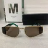 2023 Neue Trend-Sonnenbrille Damen Designer Luxus Herren Metallrahmen umgekehrtes Dreieck Acetatfaser Bein Resort Strandbrille Spr90ws 90ws Sungod Brille Pr90