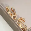 BUIGARI Schlangen-Designer-Ohrhänger für Damen, diamantvergoldet, 18 Karat, offizielle Reproduktionen, modischer klassischer Stil, verblasst nicht, exquisites Geschenk 007