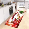 Tapijten ingang deurmat keuken tapijt slaapkamer deur decor tapijt tapijt huis vloer balkon balkon badkamer anti-slip voet mat 3d vrolijk kerstfeest