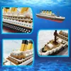 Titanic Cruise Love Ship Plastic Model Set 3D Model Building Blocks for Girls Gift Micro Bricks Toys Kits Montering Båt Vuxen