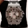 Premium de alta qualidade vvs marca superior quente personalizado dign hip hop homem mulher mão conjunto lcd fora diamante moissanite watchr93x134l