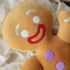 Plush Dolls 3060cm Cartoon Cute Gingerbread Man Plush Toys Pendant Stuffed Baby Appease Doll Biscuits Man Pillow Reindeer for Kids Gift 230303