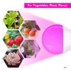 Grow Lights High Quality LED Growth Lamp Full Spectrum E27 Växt inomhusljus 9W Growing lökar Fyllning Hållbar