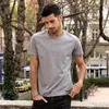 Men's T Shirts Spring Summer High-Quality Solid Color T-Shirts Everyday All-Match Bottoming Cotton Clothes Minimalist Style Streetwear