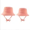Parents enfant seau chapeaux respirant bassin chapeau enfants adultes solide plage casquette bébé été pêcheur casquette voyage parasol casquettes décontracté en plein air fête pare-soleil BC417