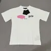 高級TシャツブランドTシャツ衣料品スプレーレター優れた高品質春の夏の潮の潮のティーのバーシティデザイナー