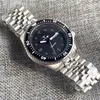 Zegarek na rękę 41 mm nurka męska czarna tarcza Sapphire Glass NH36 Automatyczny ruch 200 m Wodoodporny data Wskaźnik Jubilee Pasek zielony