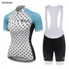 Racesets Blue Multi Style Women Cycling Jerseys MTB ROPA CICLISMO Ademend Pro Mountian Bicycle Disses Bike Draag Bouygues