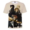 Herr t shirts 2023 ankomst k-on! 3d tryck t-shirt lös kort ärm casual all-match t-shirts kläder