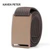 Belts Military Belt For Men Aluminum Buckle Brown Waist Belt Canvas Tactical Belt 15 " Nylon Webbing Cinturon Hombre Z0228