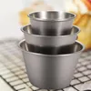 Bowls Stainless Steel Mixing Non Slip Fruit Salad Dessert Soup Bowl Tableware Ramekins Dipping Container